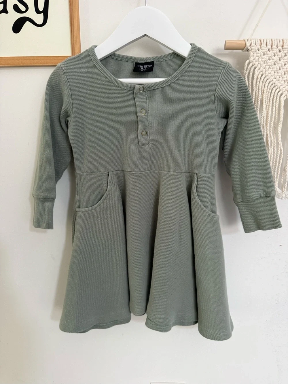 Little Bipsy henley buttons